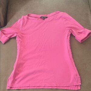 LAUREN RALPH LAUREN  Vibrant Pink Long Sleeve Top